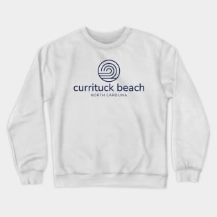 Currituck Beach, NC Beach Summer Wave Crewneck Sweatshirt